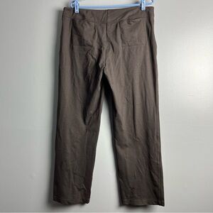 Eileen Fisher Woman’s petite large pants stretch inseam 29 waist 36 coffee brown